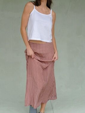 Sonderhaus Isla Skirt in Cottage Gingham